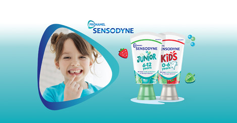 Objavte novú sériu detských pást Sensodyne