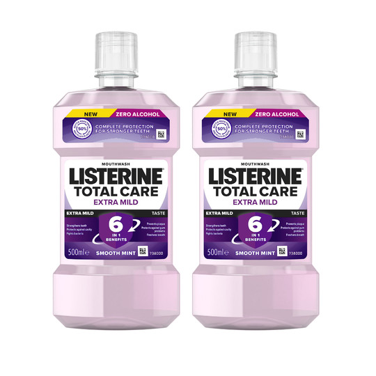Listerine Total Care Extra Mild ústna voda 2×500 ml
