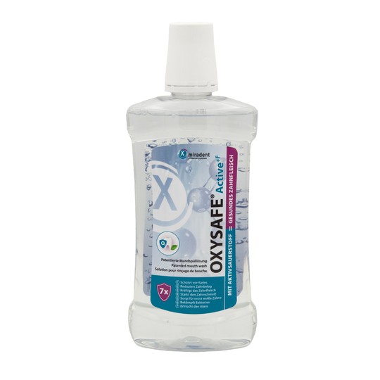 Miradent Oxysafe Active +F ústna voda 500 ml