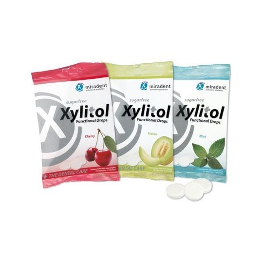 Miradent Xylitol pastilky MINT 26 ks