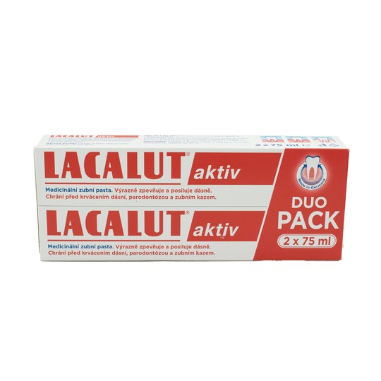 Lacalut Aktiv zubná pasta 2x75 ml