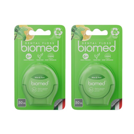 Biomed Mint&Yuzu zubná niť 2×50 m