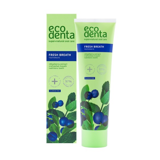 Ecodenta Fresh Breath Blueberry zubná pasta 100 ml