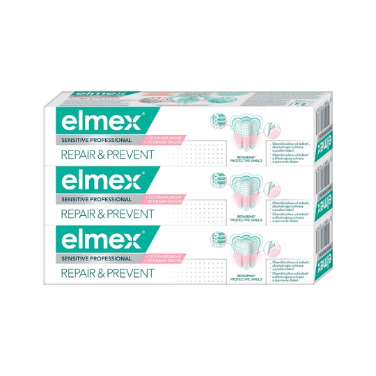 Elmex Sensitive Professional Repair&Prevent zubná pasta 3x75 ml