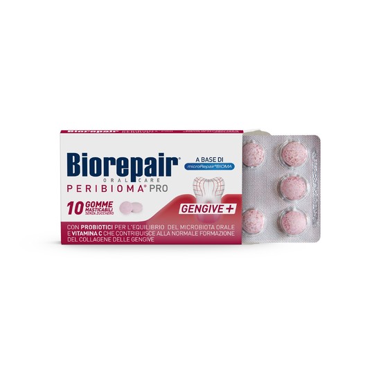 Biorepair Peribioma Pro Gums žuvačky 10 ks