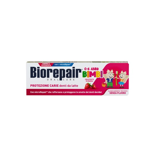 BioRepair Kids Strawberry 0-6 detská zubná pasta 50 ml