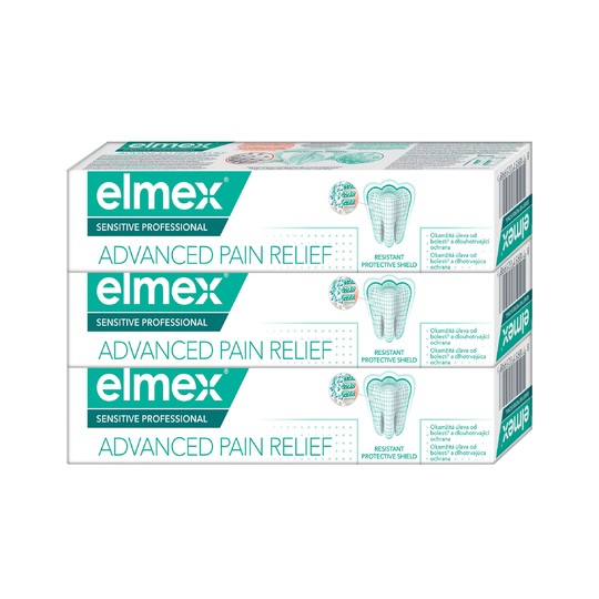 Elmex Sensitive Professional Advanced Pain Relief zubná pasta 3x75 ml