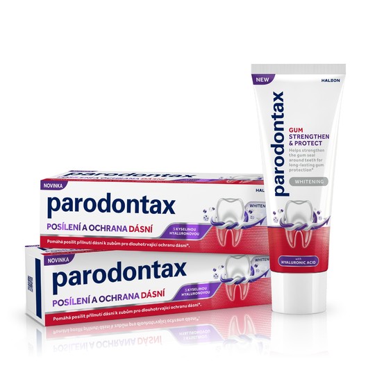 Parodontax posilnenie a ochrana ďasien Whitening zubná pasta 2x75 ml