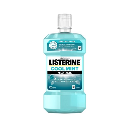 Listerine CoolMint Mild Taste ústna voda 500 ml