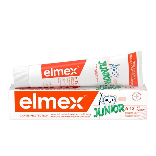 Elmex Junior 6–12 rokov zubná pasta 75 ml