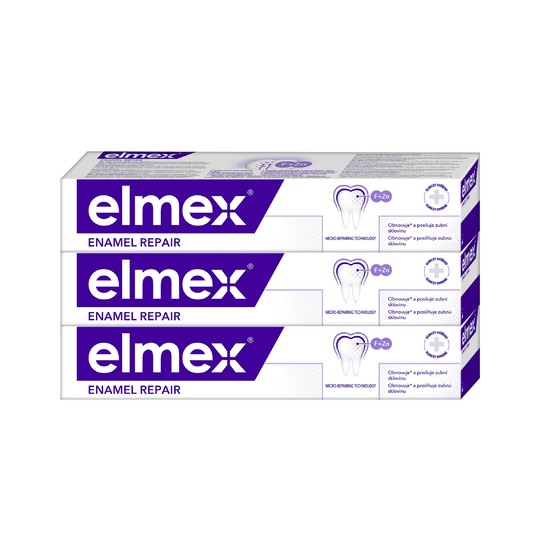 Elmex Enamel Repair zubná pasta 3x75 ml