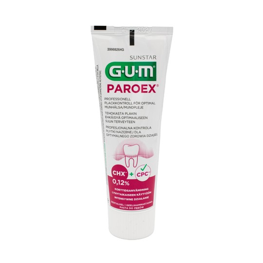 GUM Paroex 0,12% CHX zubná pasta 75ml