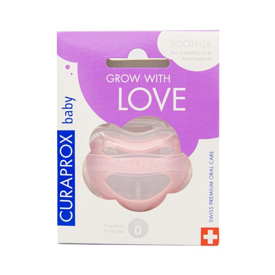 Curaprox Grow With Love 0 m+ cumlík - RUŽOVÝ