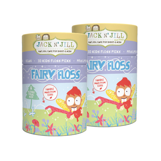 Jack N'Jill Fairy Floss detská zubná niť 2×30 ks