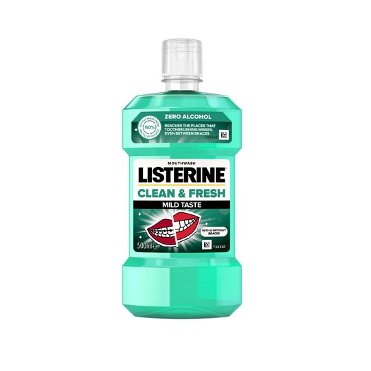 Listerine Clean & Fresh Mild Taste ústna voda 500 ml